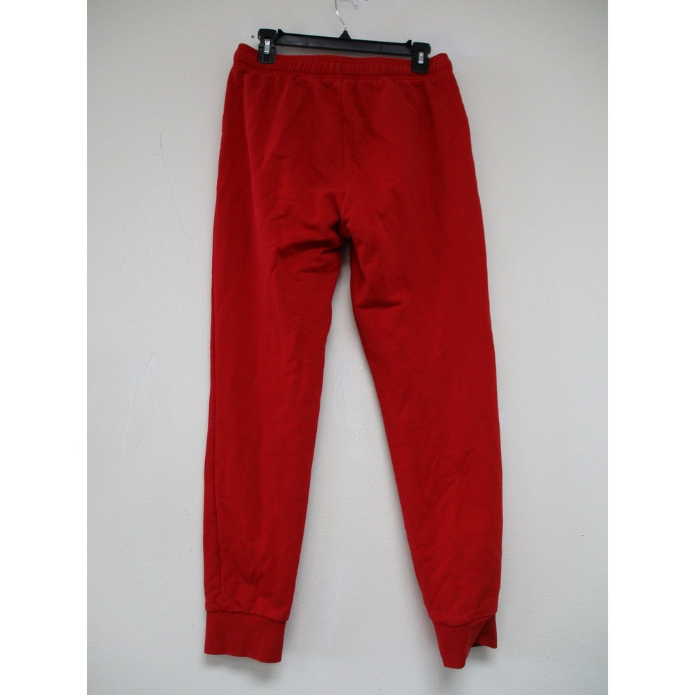 Lacoste Joggers Mens M Red Sweatpants Athletic Fleece Elastic Waist Pockets